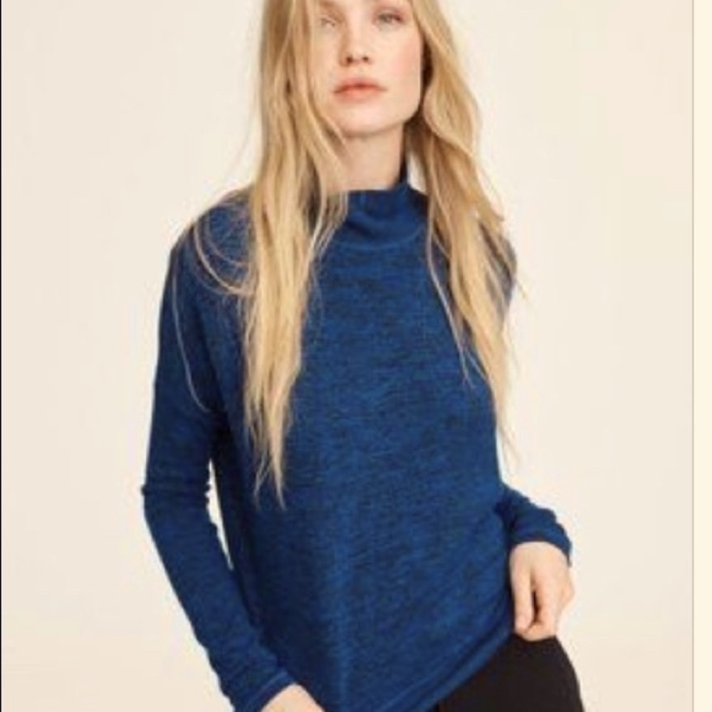 Rag & Bone JANE Slim Turtleneck in Blue Paradise